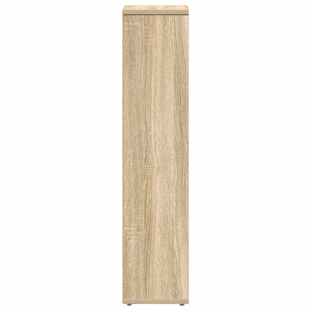 Badkamerkast met rolhouder 20,5x20x90 cm sonoma eikenkleurig is nu te koop bij PeponiXL, paradijselijk wonen!