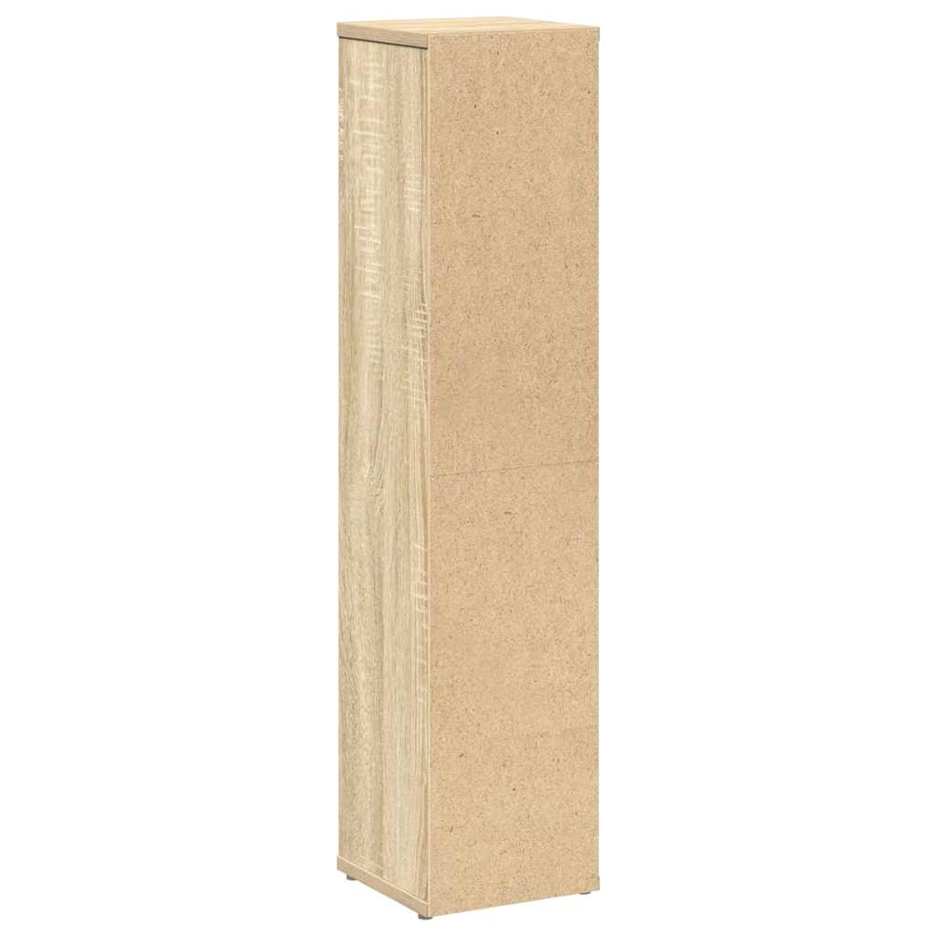 Badkamerkast met rolhouder 20,5x20x90 cm sonoma eikenkleurig is nu te koop bij PeponiXL, paradijselijk wonen!