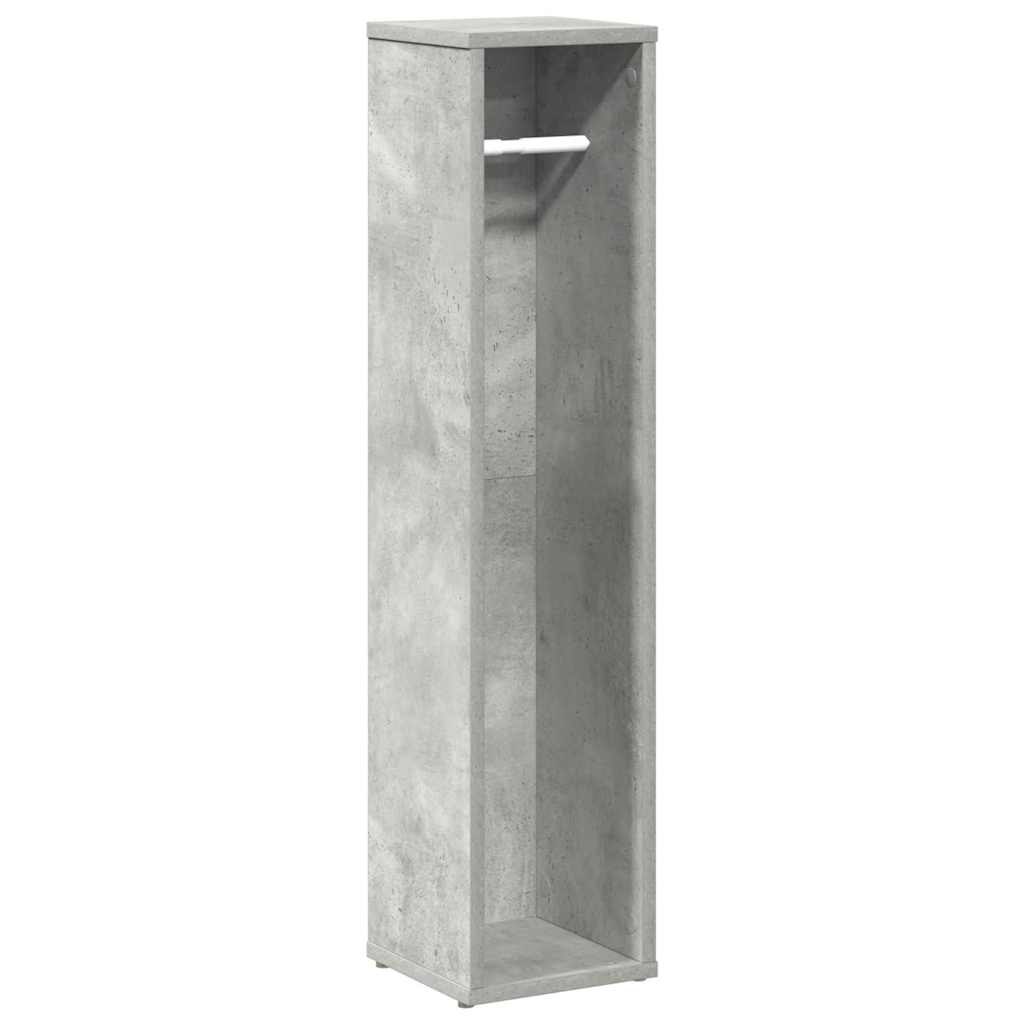 Badkamerkast met rolhouder betongrijs 20,5x20x90 cm is nu te koop bij PeponiXL, paradijselijk wonen!
