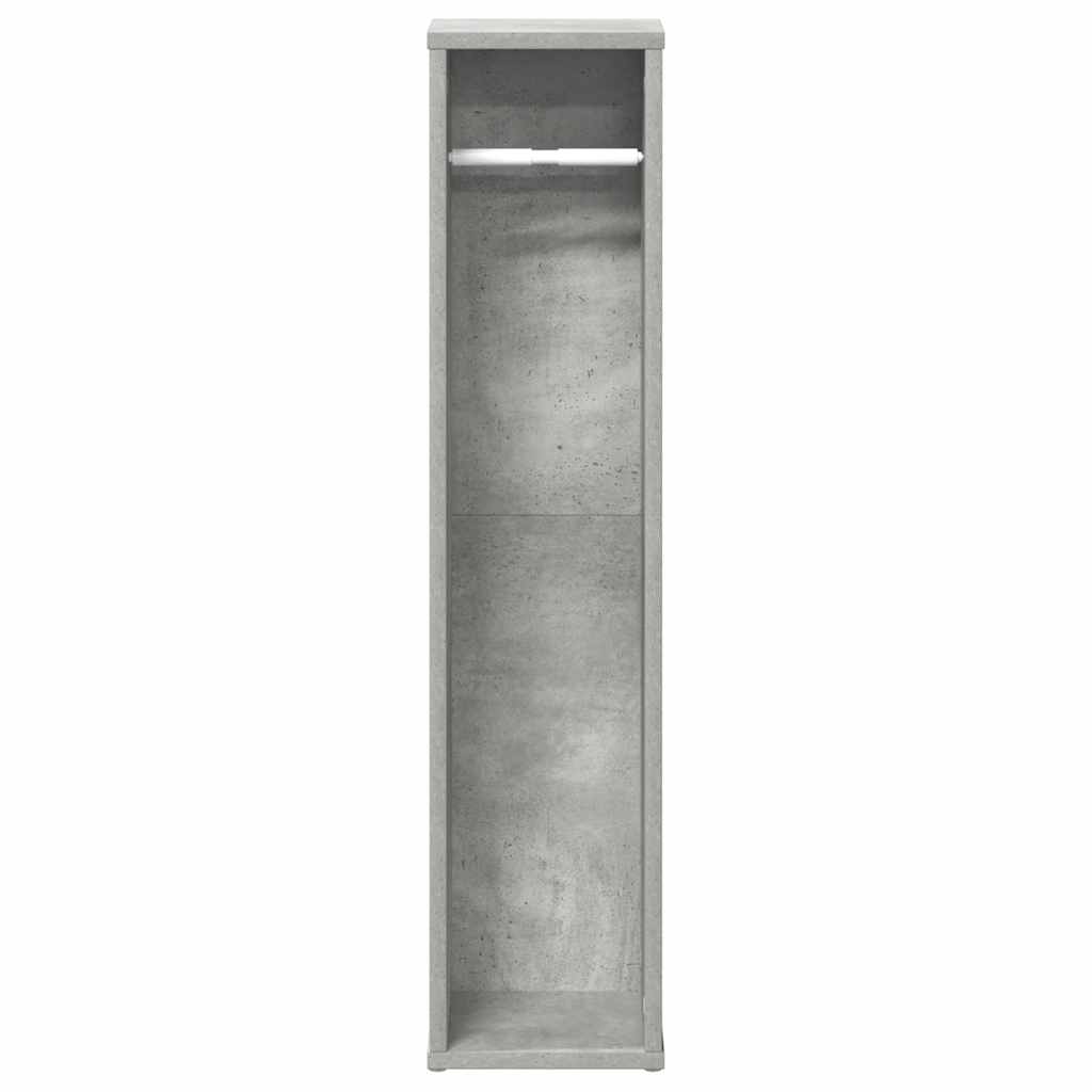 Badkamerkast met rolhouder betongrijs 20,5x20x90 cm is nu te koop bij PeponiXL, paradijselijk wonen!