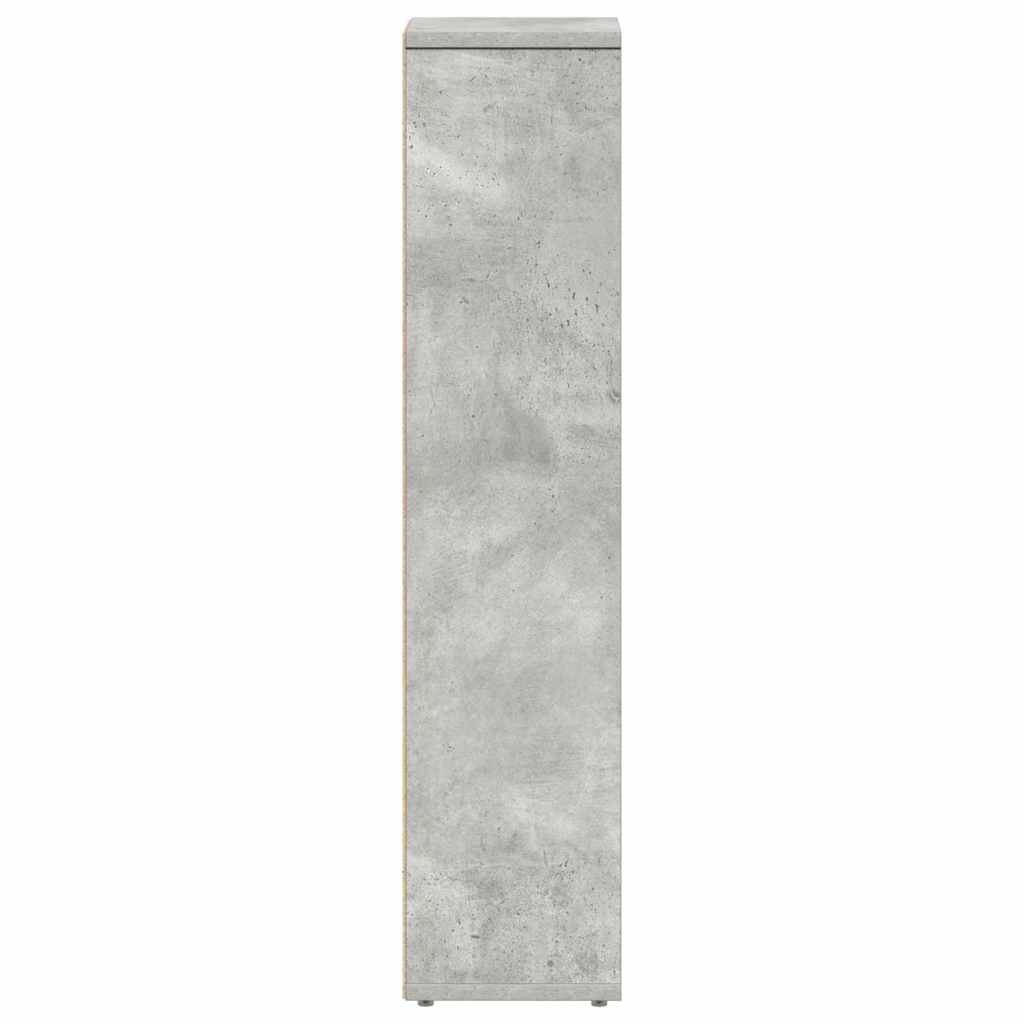 Badkamerkast met rolhouder betongrijs 20,5x20x90 cm is nu te koop bij PeponiXL, paradijselijk wonen!