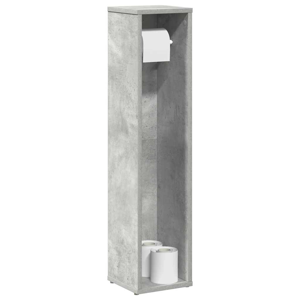 Badkamerkast met rolhouder betongrijs 20,5x20x90 cm is nu te koop bij PeponiXL, paradijselijk wonen!