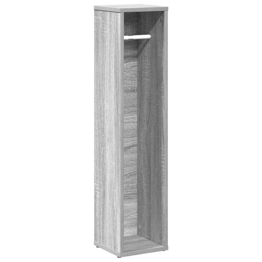 Badkamerkast met rolhouder grijs Sonoma 20,5x20x90 cm is nu te koop bij PeponiXL, paradijselijk wonen!