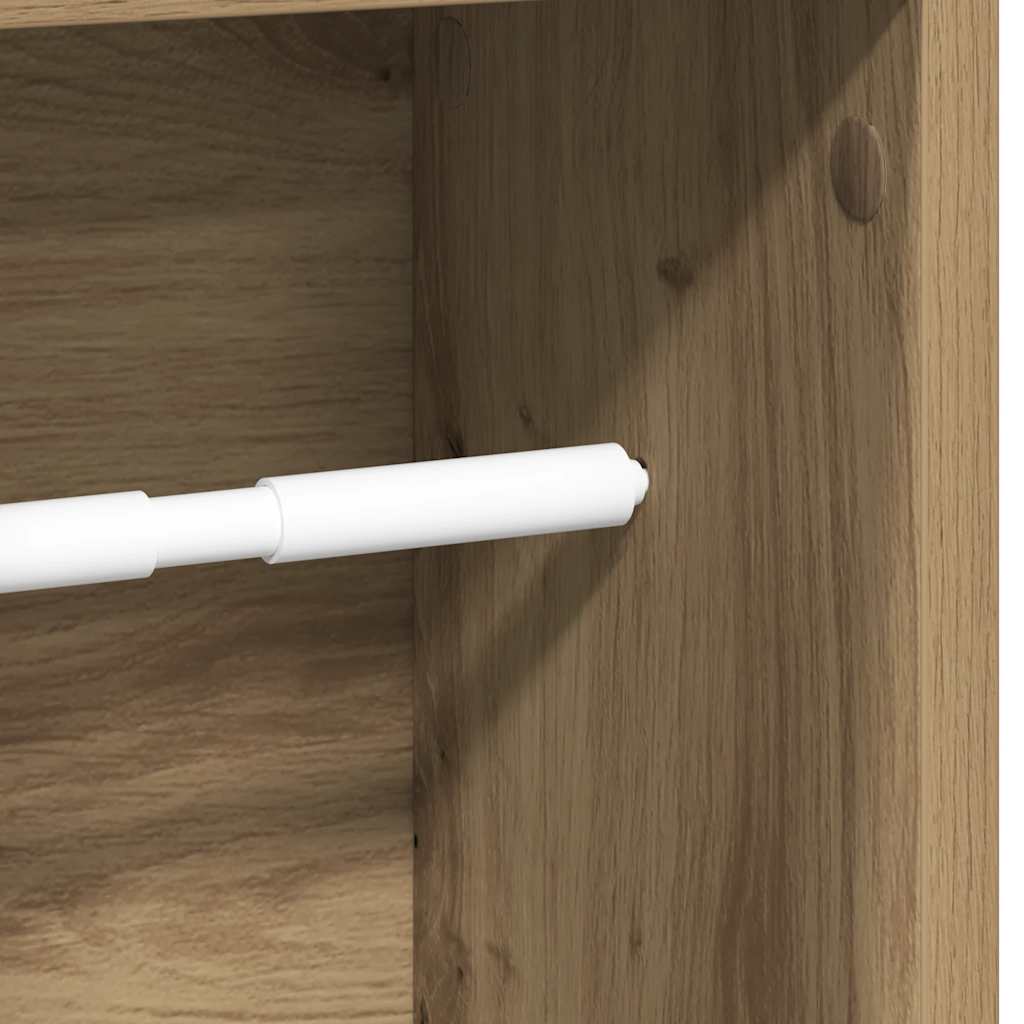 Badkamerkast met rolhouder Artisan Oak 20,5x20x90 cm is nu te koop bij PeponiXL, paradijselijk wonen!