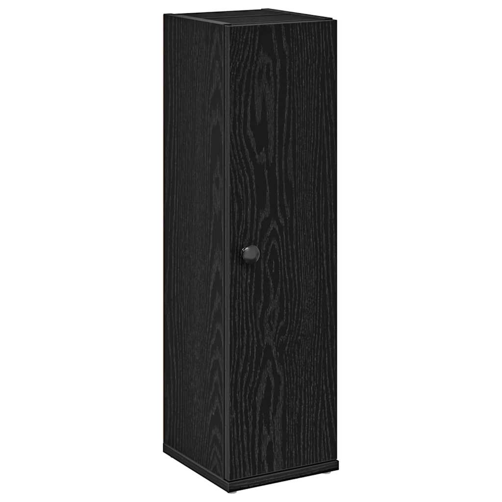 Badkamerkast met rolhouder 20,5x22x72 cm zwart is nu te koop bij PeponiXL, paradijselijk wonen!