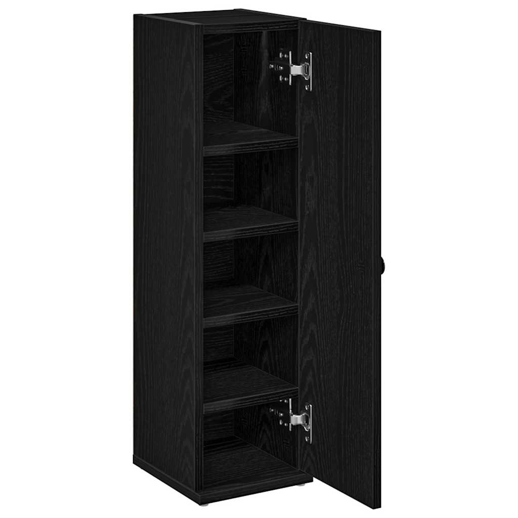 Badkamerkast met rolhouder 20,5x22x72 cm zwart is nu te koop bij PeponiXL, paradijselijk wonen!