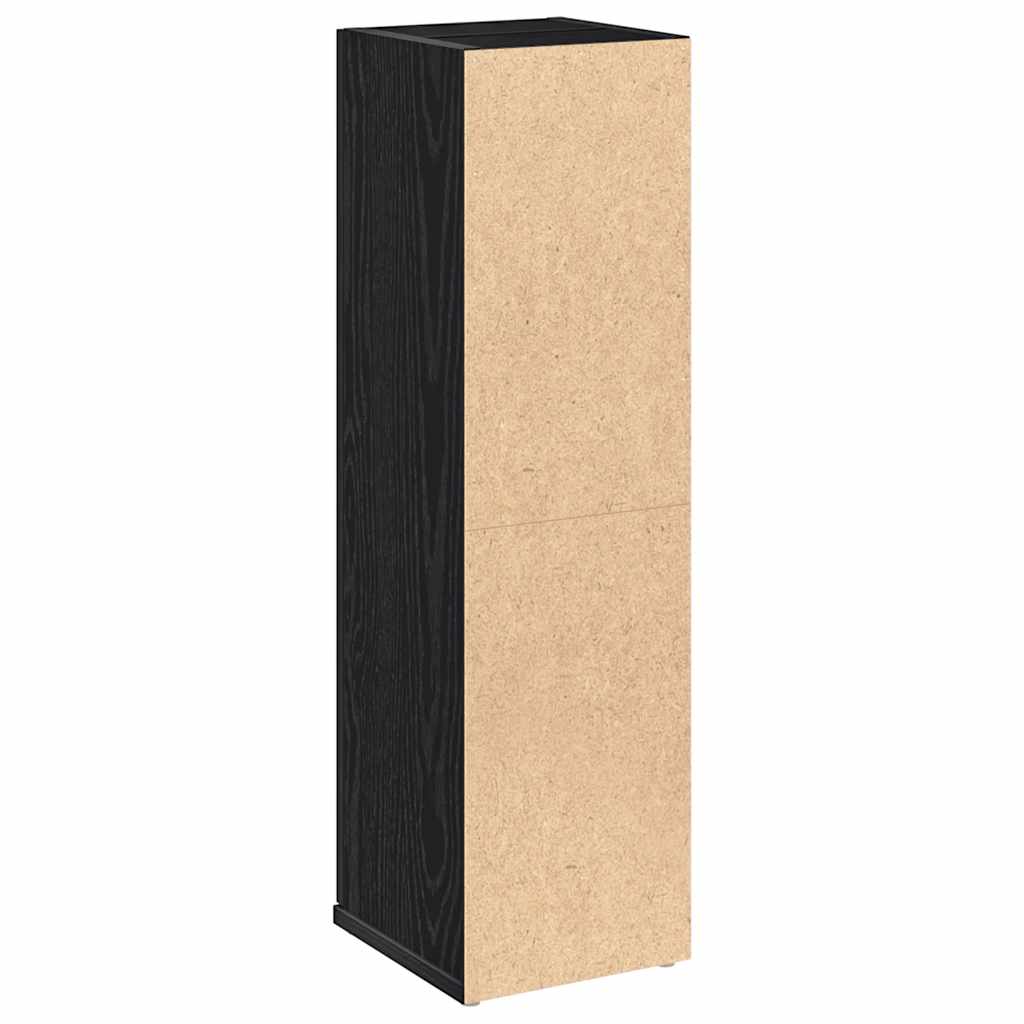 Badkamerkast met rolhouder 20,5x22x72 cm zwart is nu te koop bij PeponiXL, paradijselijk wonen!