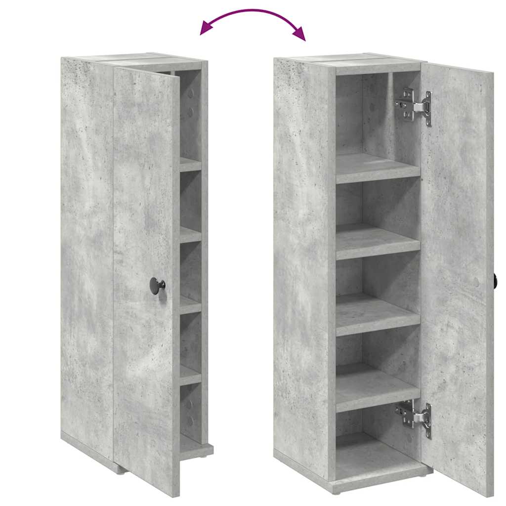 Badkamerkast met rolhouder 20,5x22x72 cm betongrijs is nu te koop bij PeponiXL, paradijselijk wonen!