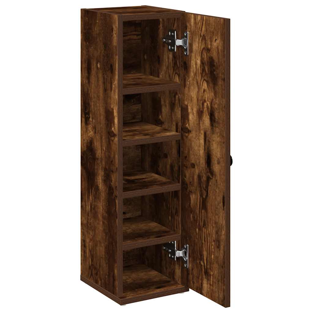 Badkamerkast met rolhouder 20,5x22x72 cm gerookt eikenkleurig is nu te koop bij PeponiXL, paradijselijk wonen!