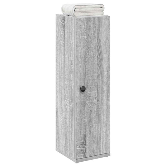 Badkamerkast met rolhouder 20,5x22x72 cm grijs sonoma eiken is nu te koop bij PeponiXL, paradijselijk wonen!