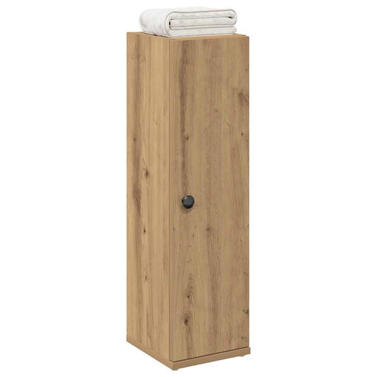 Badkamerkast met rolhouder 20,5x22x72 cm artisanaal eikenkleur is nu te koop bij PeponiXL, paradijselijk wonen!
