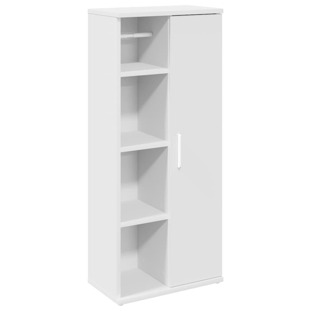 Badkamerkast met rolhouder 39x22x90 cm wit is nu te koop bij PeponiXL, paradijselijk wonen!