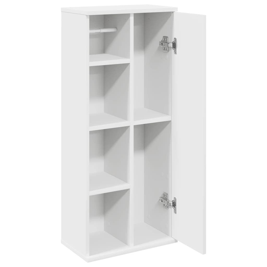 Badkamerkast met rolhouder 39x22x90 cm wit is nu te koop bij PeponiXL, paradijselijk wonen!