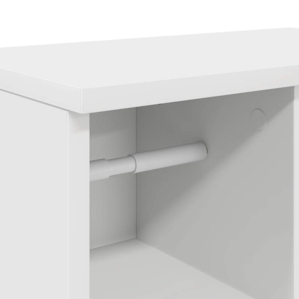 Badkamerkast met rolhouder 39x22x90 cm wit is nu te koop bij PeponiXL, paradijselijk wonen!