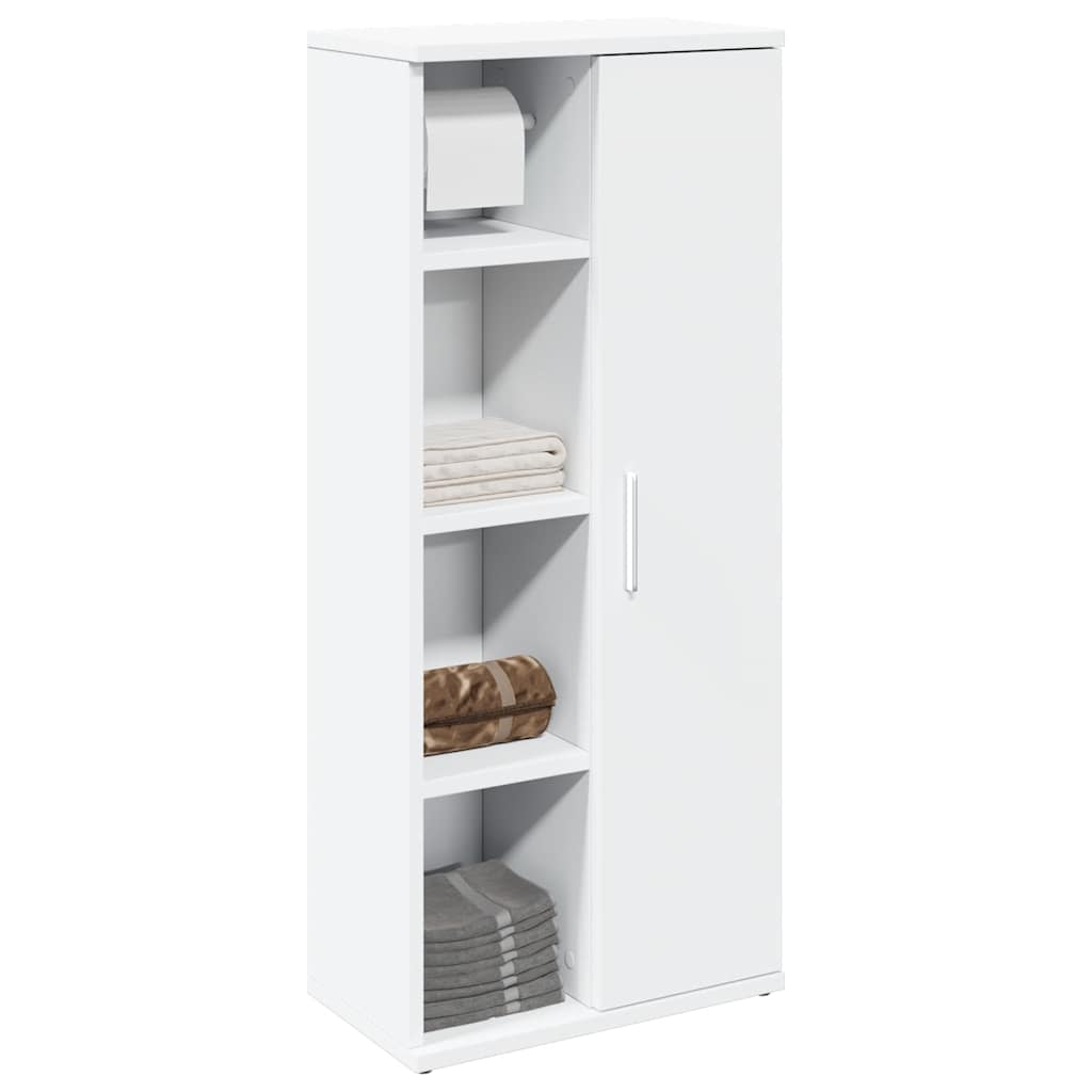 Badkamerkast met rolhouder 39x22x90 cm wit is nu te koop bij PeponiXL, paradijselijk wonen!