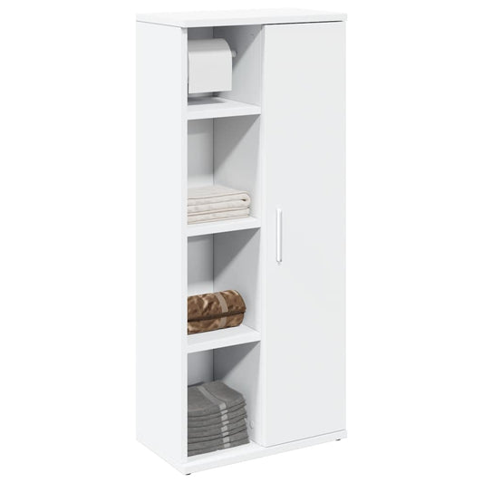 Badkamerkast met rolhouder 39x22x90 cm wit is nu te koop bij PeponiXL, paradijselijk wonen!