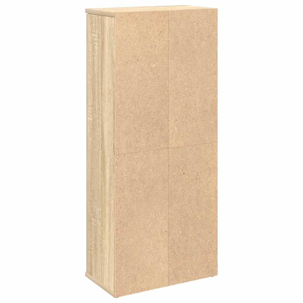 Badkamerkast met rolhouder 39x22x90 cm sonoma eikenkleurig is nu te koop bij PeponiXL, paradijselijk wonen!