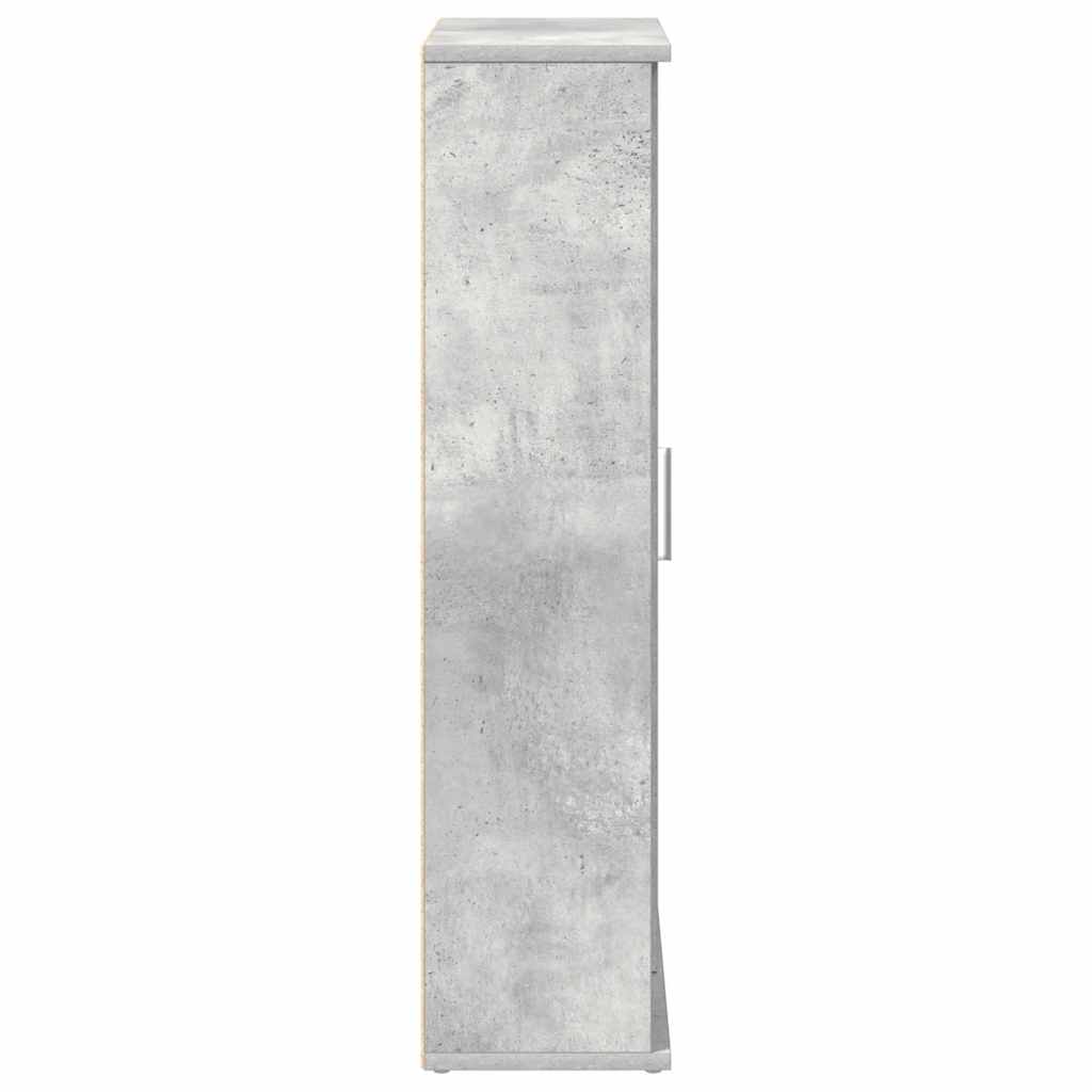 Badkamerkast met rolhouder 39x22x90 cm betongrijs is nu te koop bij PeponiXL, paradijselijk wonen!