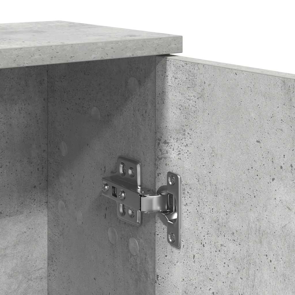 Badkamerkast met rolhouder 39x22x90 cm betongrijs is nu te koop bij PeponiXL, paradijselijk wonen!