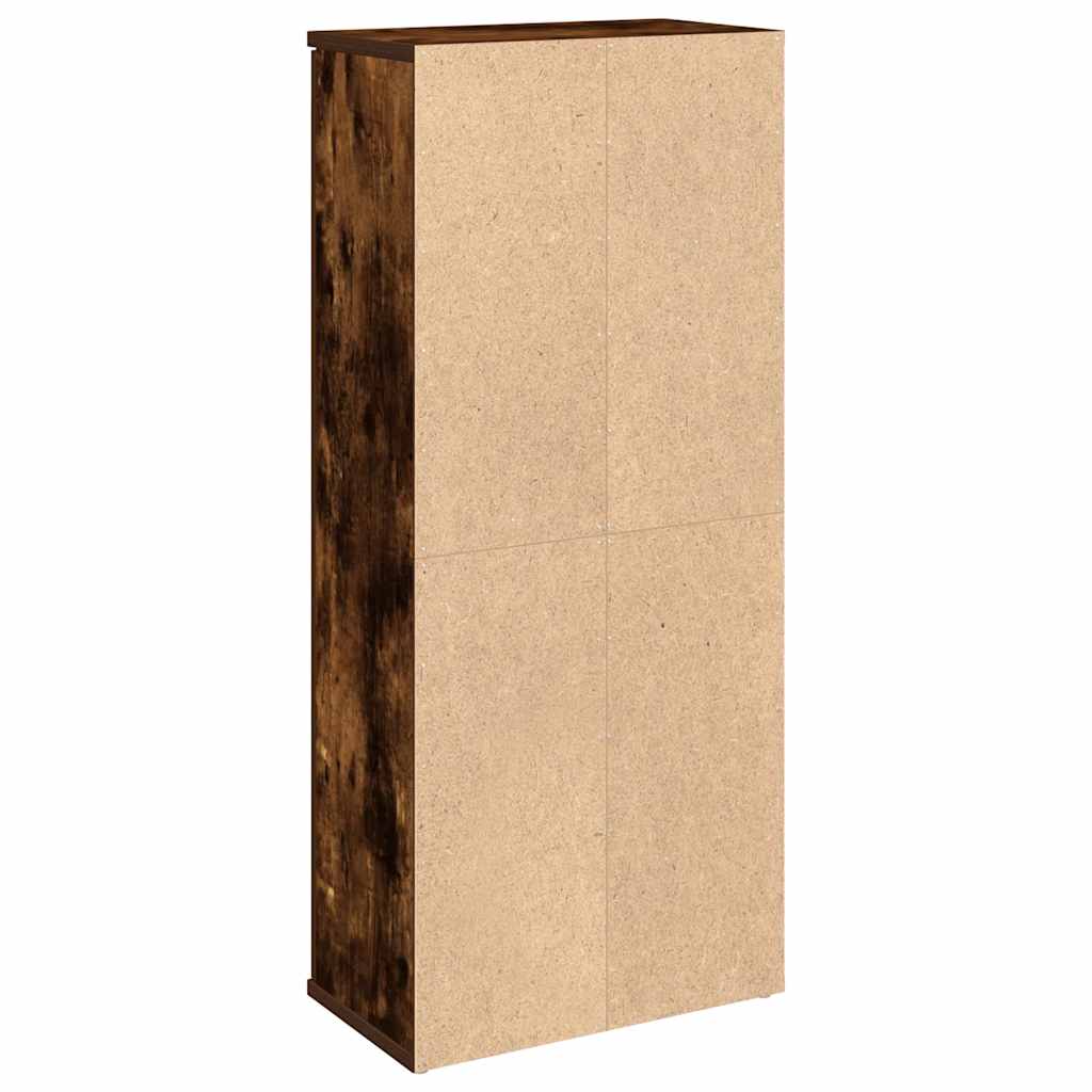 Badkamerkast met rolhouder 39x22x90 cm gerookt eikenkleurig is nu te koop bij PeponiXL, paradijselijk wonen!