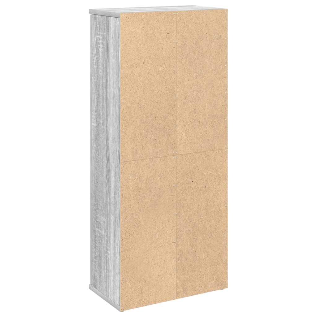 Badkamerkast met rolhouder 39x22x90 cm grijs sonoma eiken is nu te koop bij PeponiXL, paradijselijk wonen!