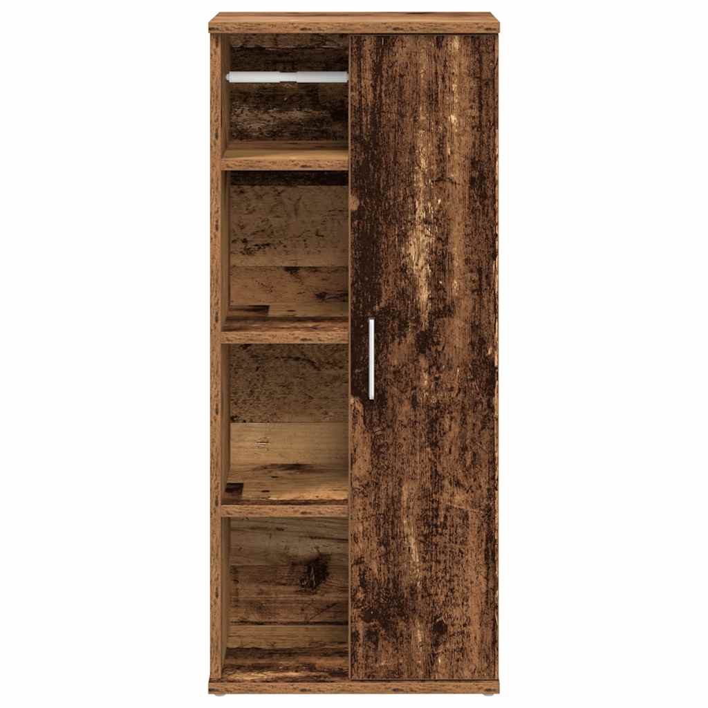 Badkamerkast met rolhouder 39x22x90 cm oud houtkleurig is nu te koop bij PeponiXL, paradijselijk wonen!