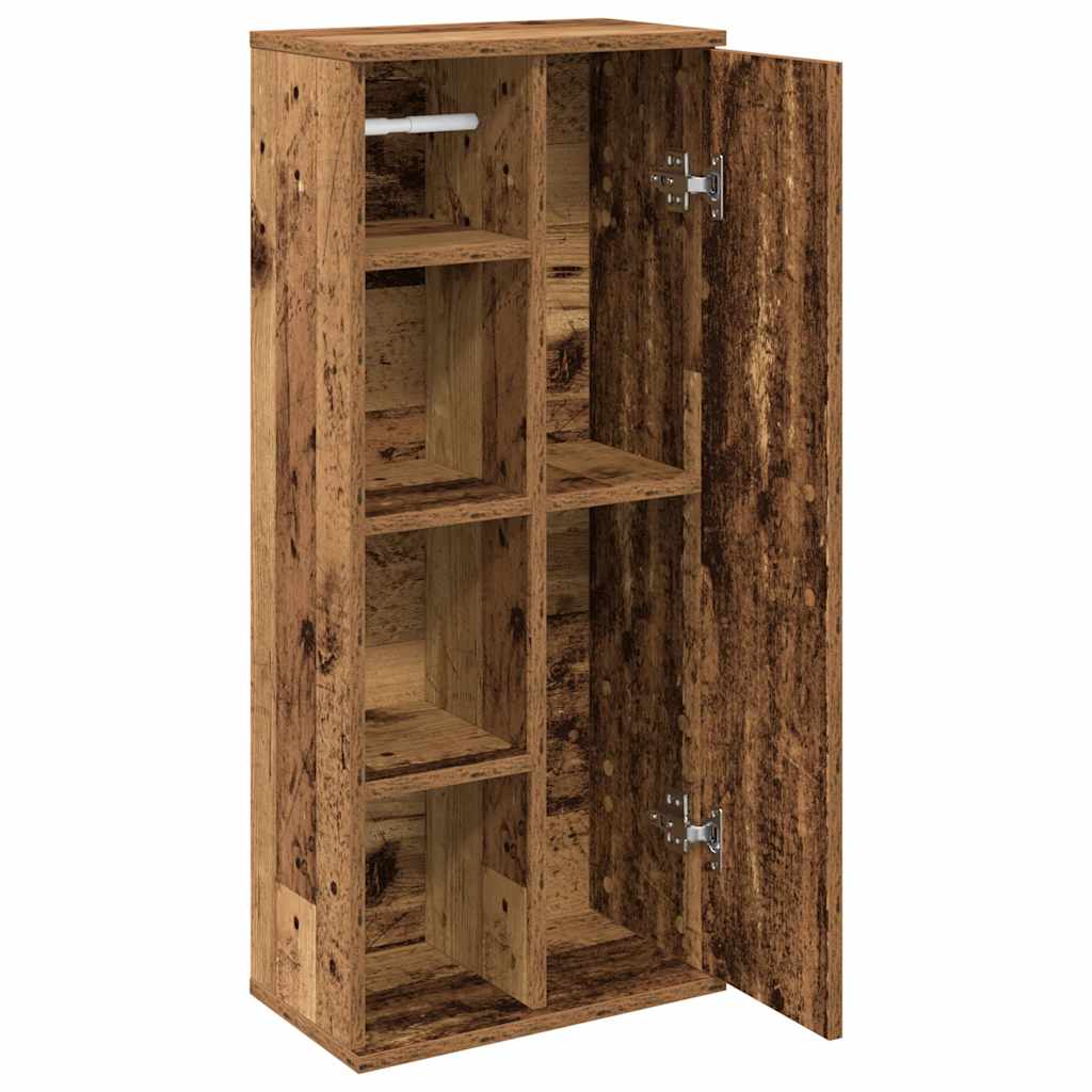 Badkamerkast met rolhouder 39x22x90 cm oud houtkleurig is nu te koop bij PeponiXL, paradijselijk wonen!