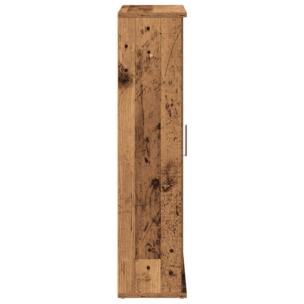 Badkamerkast met rolhouder 39x22x90 cm oud houtkleurig is nu te koop bij PeponiXL, paradijselijk wonen!