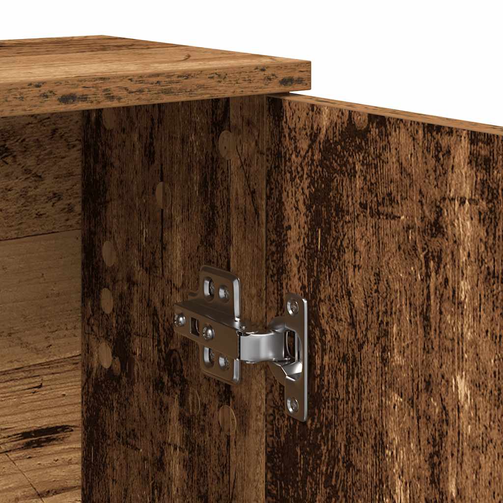 Badkamerkast met rolhouder 39x22x90 cm oud houtkleurig is nu te koop bij PeponiXL, paradijselijk wonen!