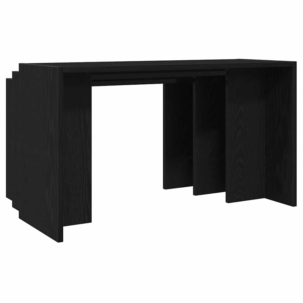 3-delige Tafeltjesset bewerkt hout zwart is nu te koop bij PeponiXL, paradijselijk wonen!