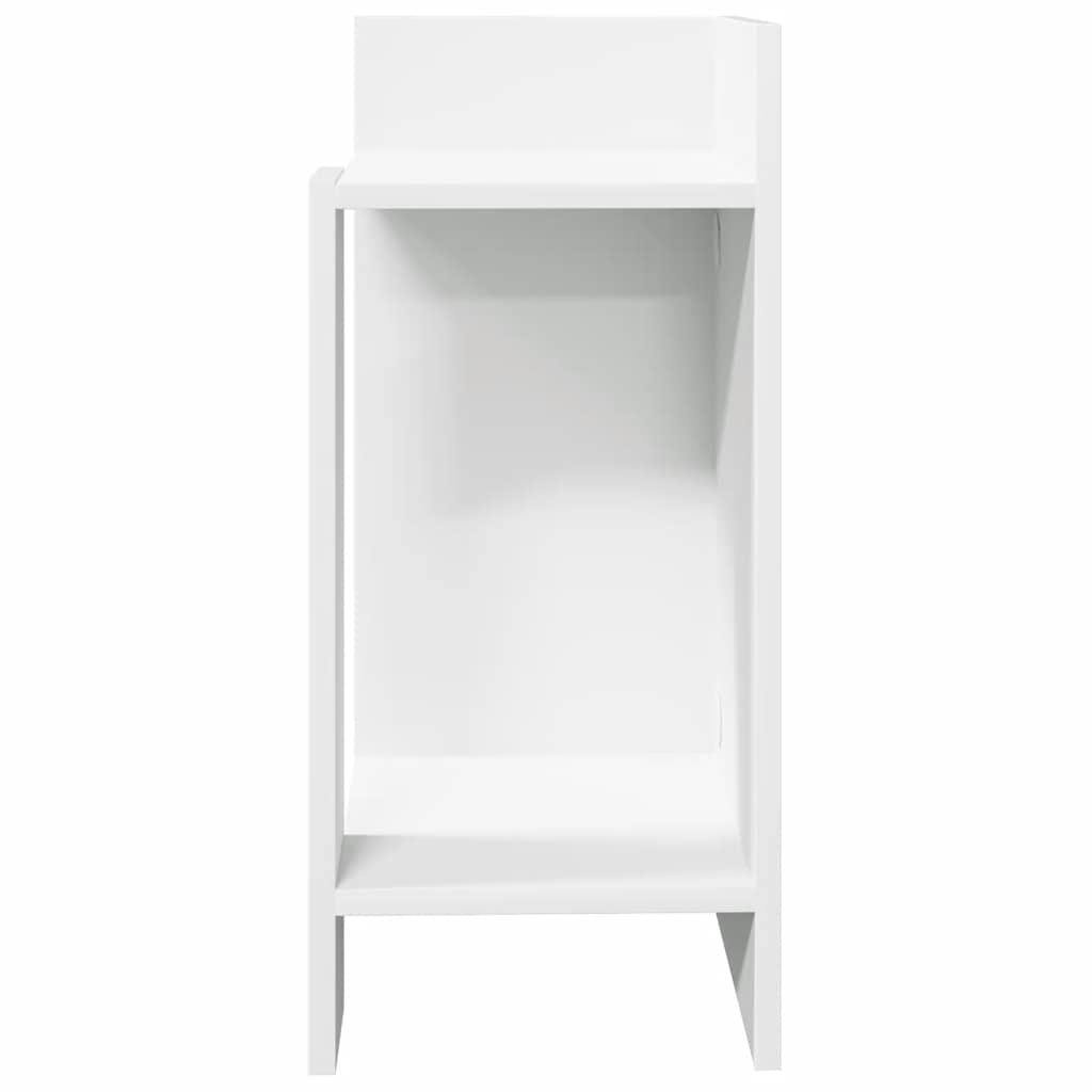 Bijzettafeltje met plank 25,5x27x60 cm wit is nu te koop bij PeponiXL, paradijselijk wonen!