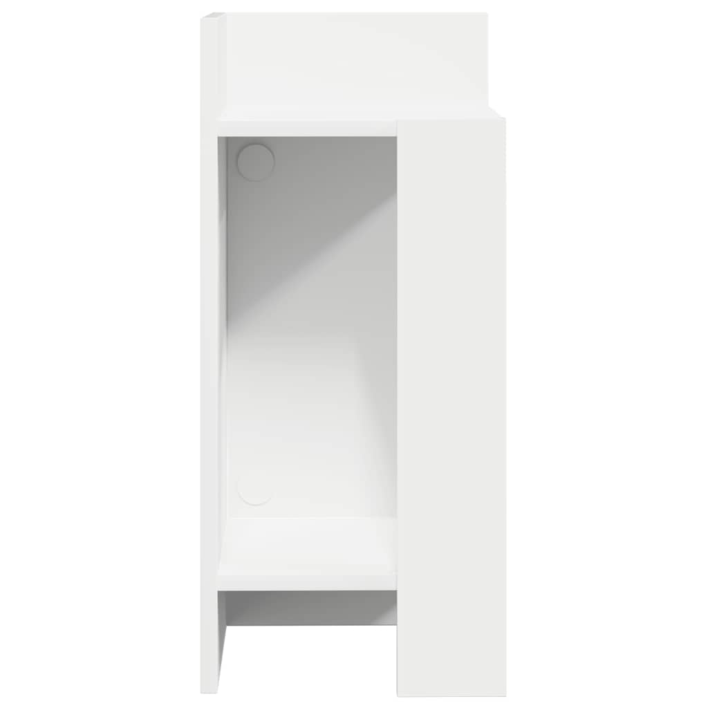 Bijzettafeltje met plank 25,5x27x60 cm wit is nu te koop bij PeponiXL, paradijselijk wonen!