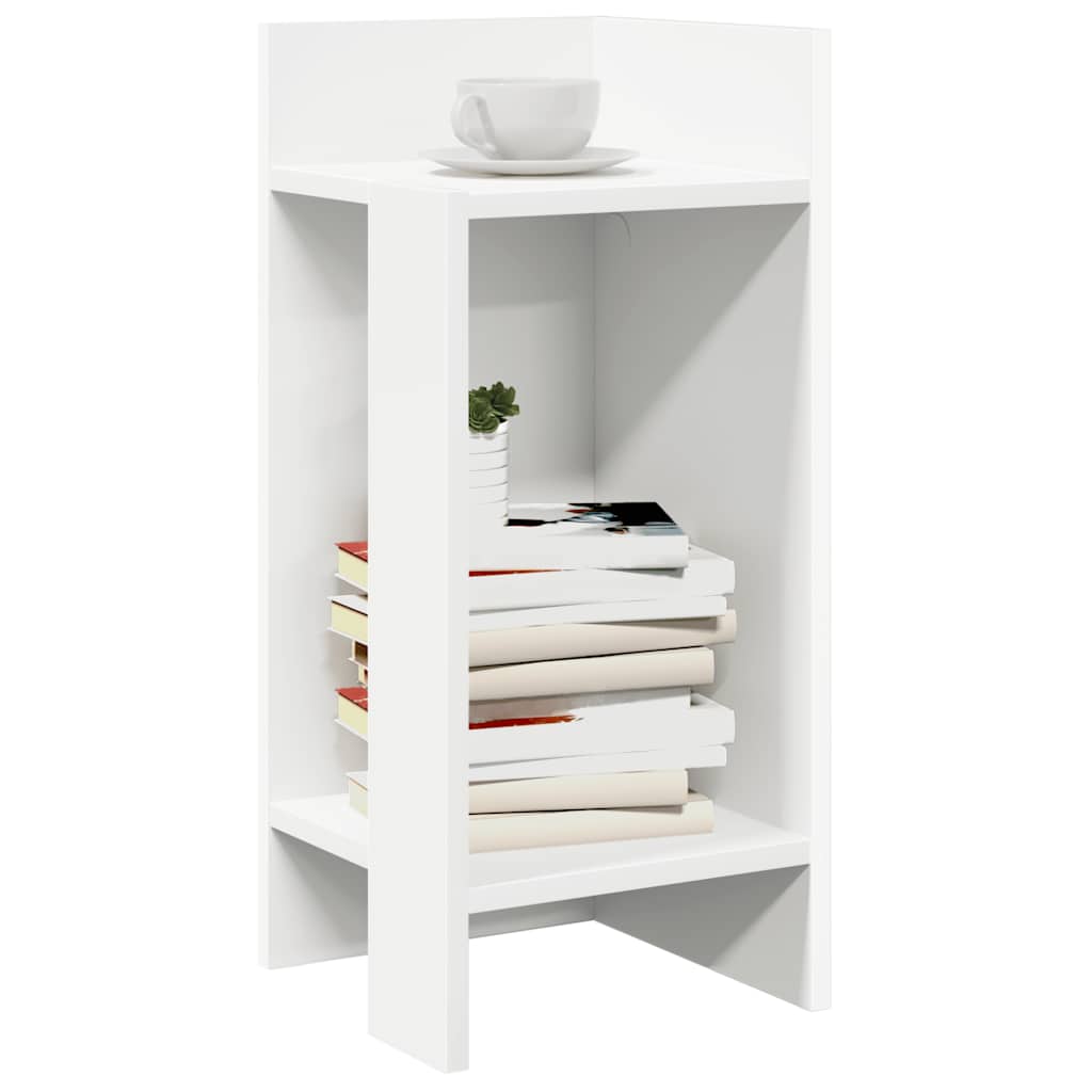 Bijzettafeltje met plank 25,5x27x60 cm wit is nu te koop bij PeponiXL, paradijselijk wonen!
