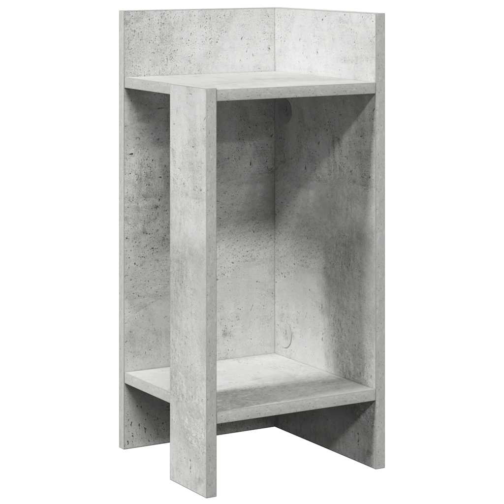 Bijzettafeltje met plank 25,5x27x60 cm betongrijs is nu te koop bij PeponiXL, paradijselijk wonen!