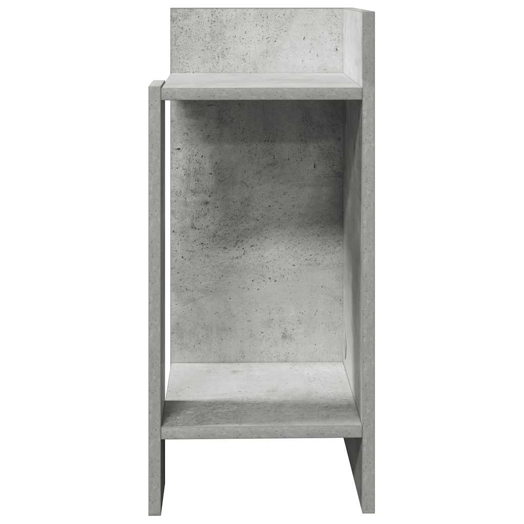 Bijzettafels 2 st met plank 25,5x27x60 cm betongrijs is nu te koop bij PeponiXL, paradijselijk wonen!