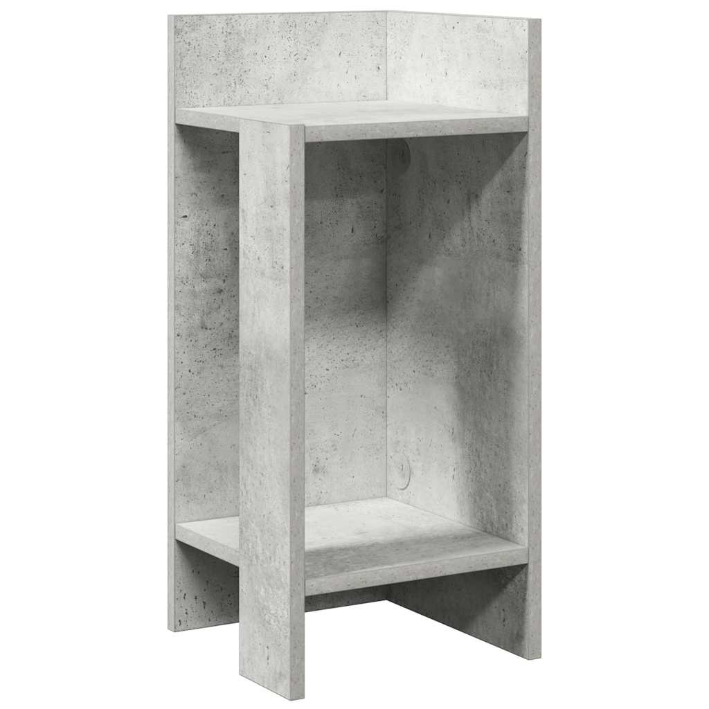 Bijzettafels 2 st met plank 25,5x27x60 cm betongrijs is nu te koop bij PeponiXL, paradijselijk wonen!