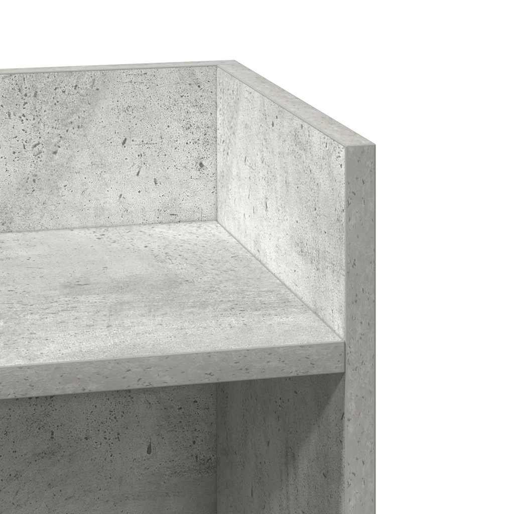 Bijzettafels 2 st met plank 25,5x27x60 cm betongrijs is nu te koop bij PeponiXL, paradijselijk wonen!