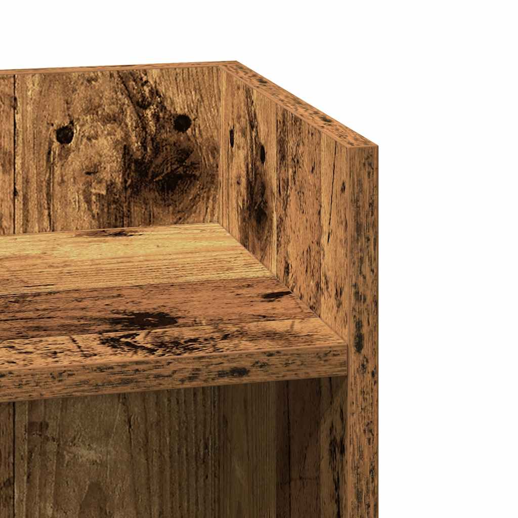Bijzettafeltje met plank 25,5x27x60 cm oud houtkleurig is nu te koop bij PeponiXL, paradijselijk wonen!