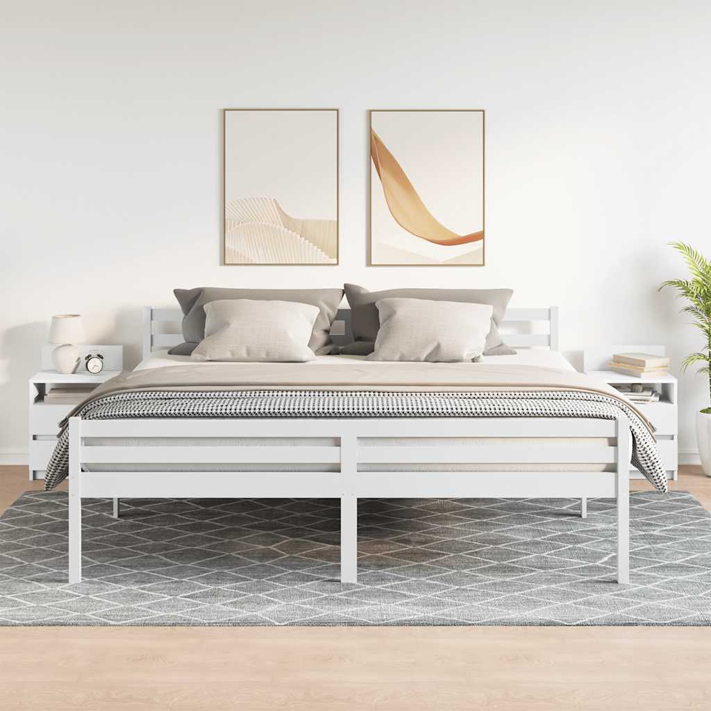 Nachtkastjes 2 st met 2 lades 40x33x60 cm wit is nu te koop bij PeponiXL, paradijselijk wonen!