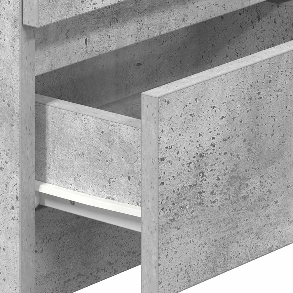 Nachtkastjes 2 st met 2 lades 40x33x60 cm betongrijs is nu te koop bij PeponiXL, paradijselijk wonen!