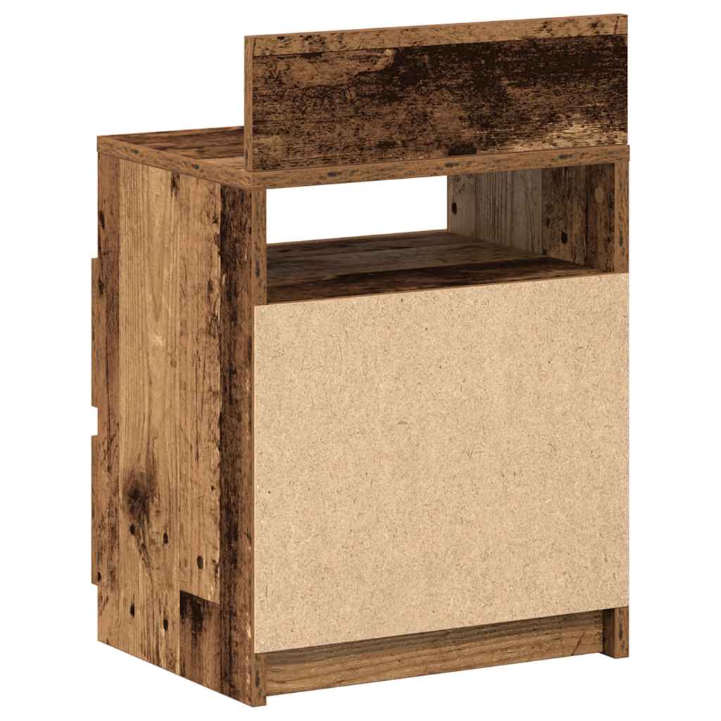 Nachtkastjes 2 st met 2 lades 40x33x60 cm oud houtkleurig is nu te koop bij PeponiXL, paradijselijk wonen!