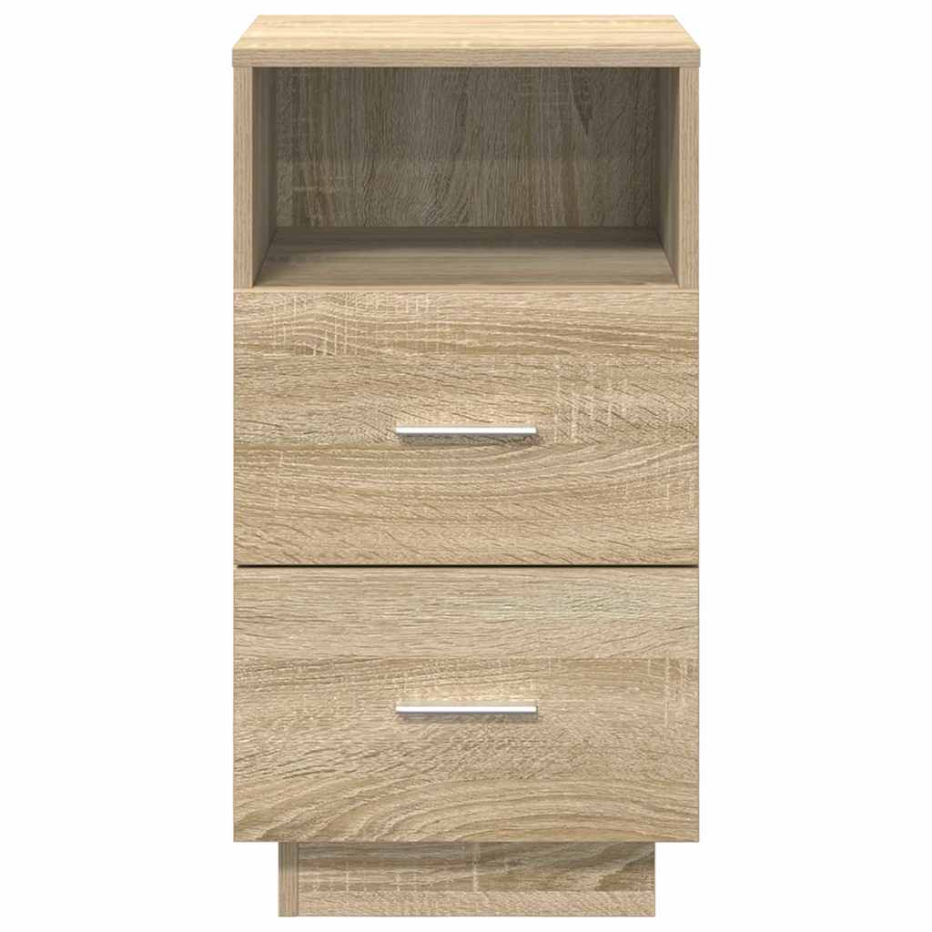 Nachtkastjes 2 st met 2 lades 36x36x68 cm sonoma eikenkleurig is nu te koop bij PeponiXL, paradijselijk wonen!