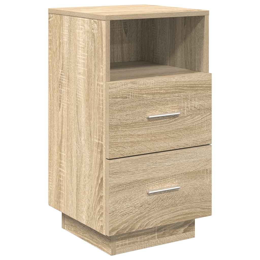 Nachtkastjes 2 st met 2 lades 36x36x68 cm sonoma eikenkleurig is nu te koop bij PeponiXL, paradijselijk wonen!