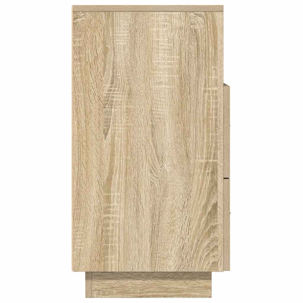 Nachtkastjes 2 st met 2 lades 36x36x68 cm sonoma eikenkleurig is nu te koop bij PeponiXL, paradijselijk wonen!