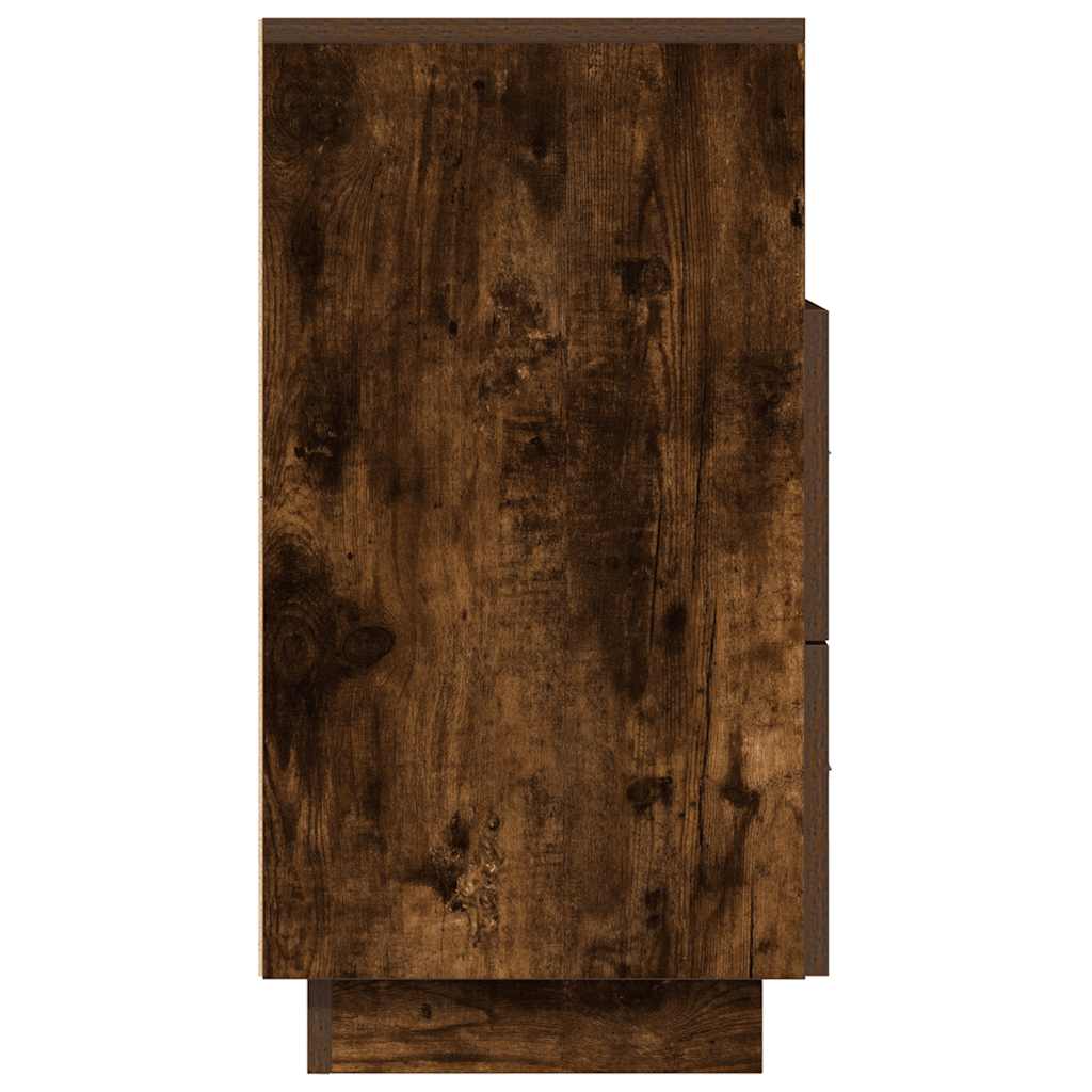 Nachtkastjes 2 st met 2 lades 36x36x68 cm gerookt eikenkleurig is nu te koop bij PeponiXL, paradijselijk wonen!