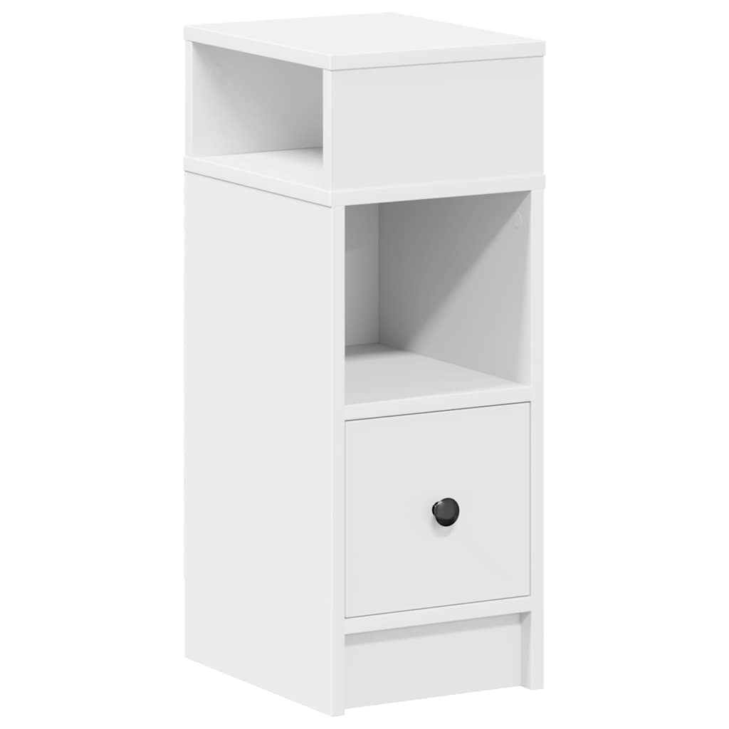 Nachtkastje met lade 25x31x66 cm wit is nu te koop bij PeponiXL, paradijselijk wonen!