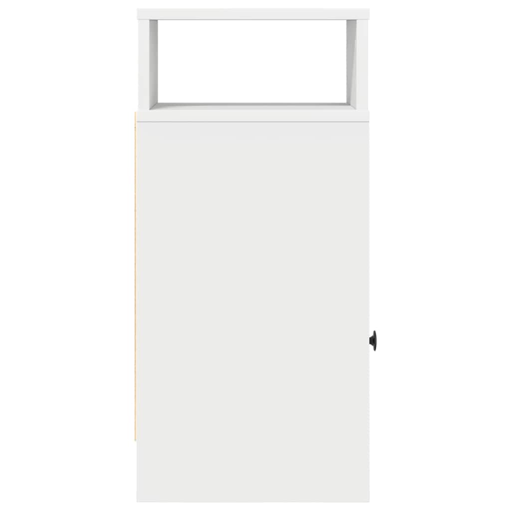 Nachtkastje met lade 25x31x66 cm wit is nu te koop bij PeponiXL, paradijselijk wonen!