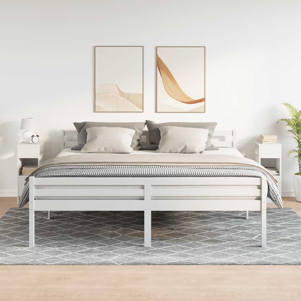 Nachtkastjes 2 st met lade 25x31x66 cm wit is nu te koop bij PeponiXL, paradijselijk wonen!