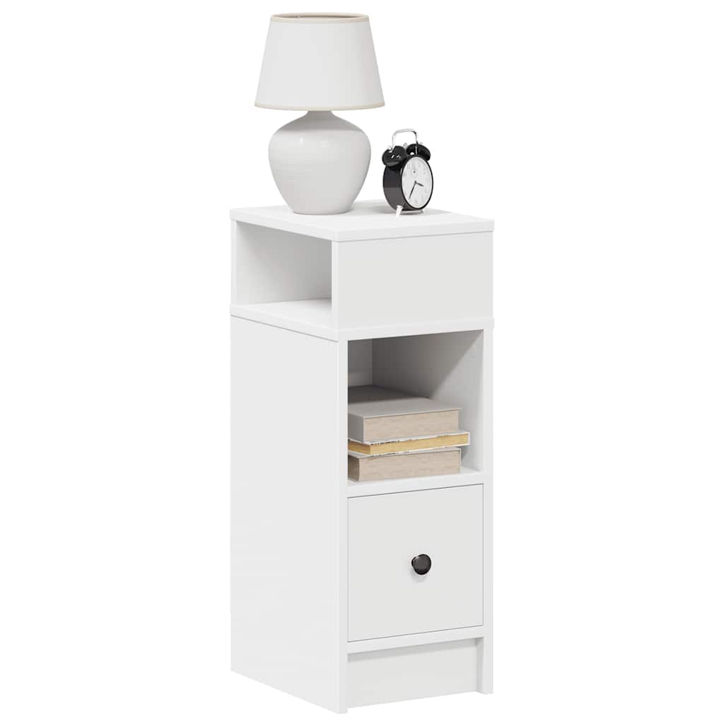 Nachtkastjes 2 st met lade 25x31x66 cm wit is nu te koop bij PeponiXL, paradijselijk wonen!