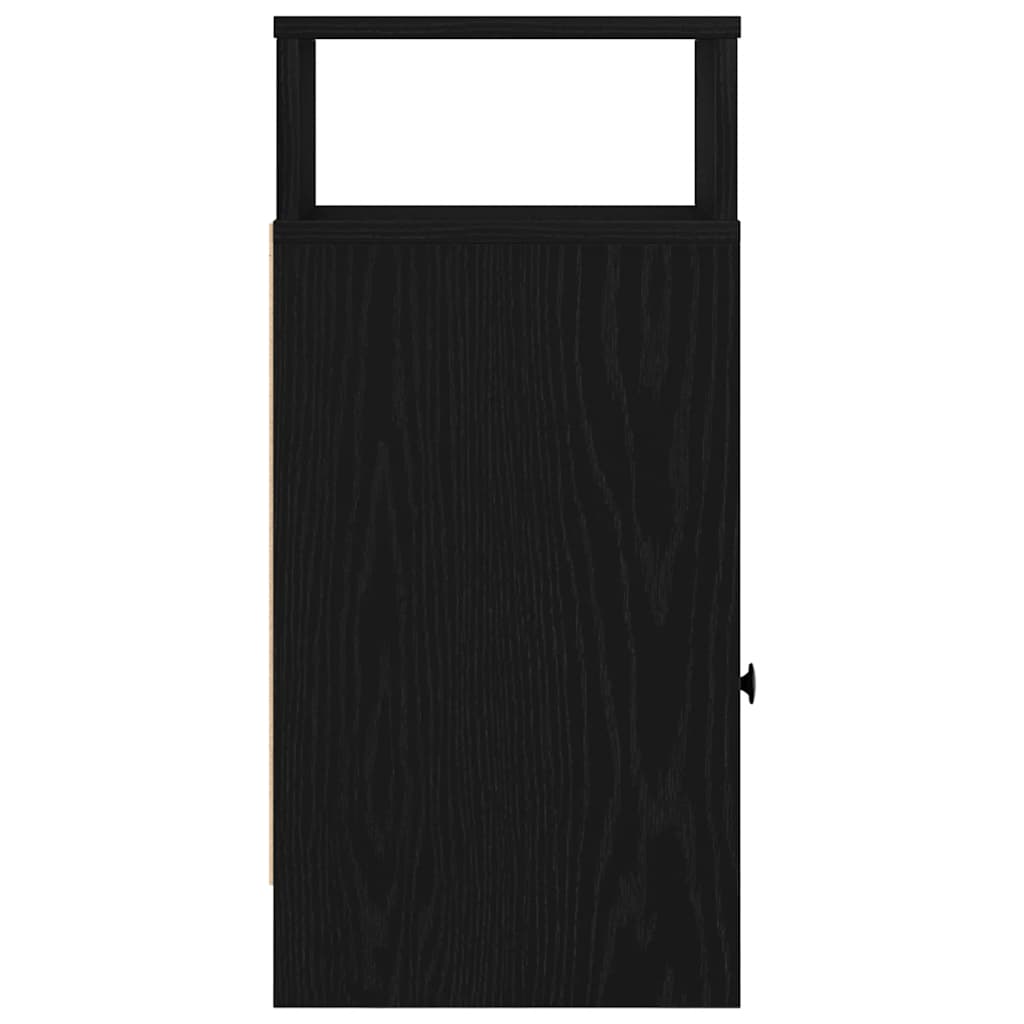 Nachtkastjes 2 st met lade 25x31x66 cm zwart is nu te koop bij PeponiXL, paradijselijk wonen!